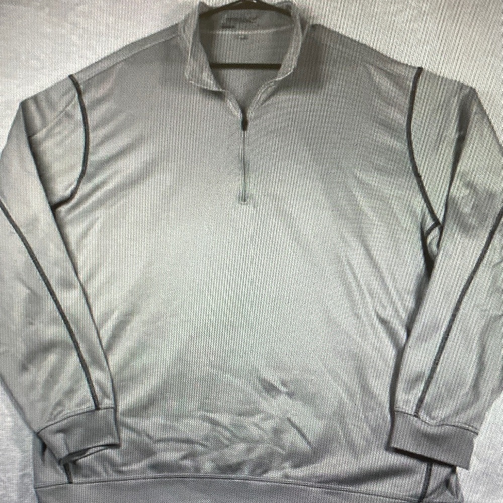 Nike Light Gray Quarter-Zip Performance Pullover